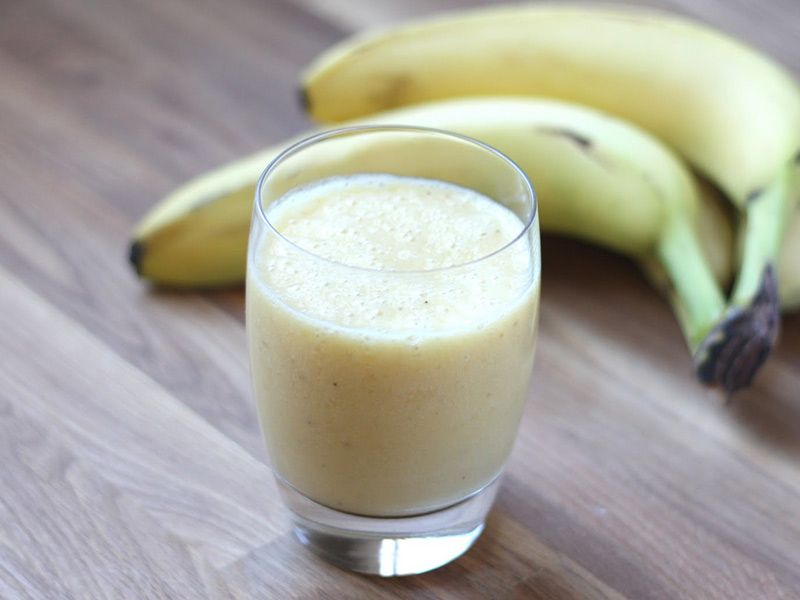 Family Banana With Milk Juice