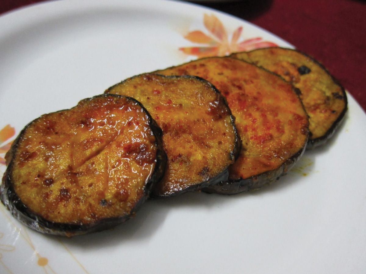 Fried eggplant box