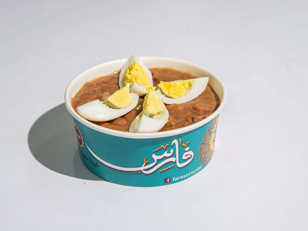 large foul with boiled eggs box