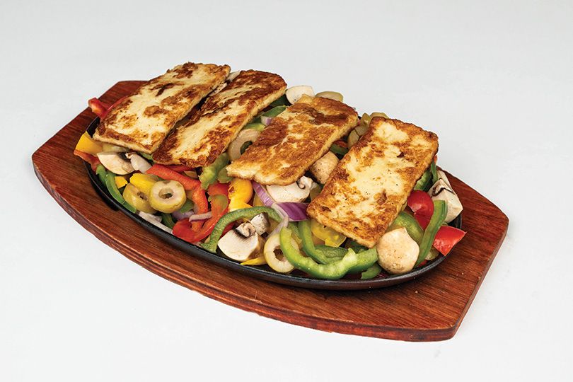 Grilled Halloumi Fajita Plate