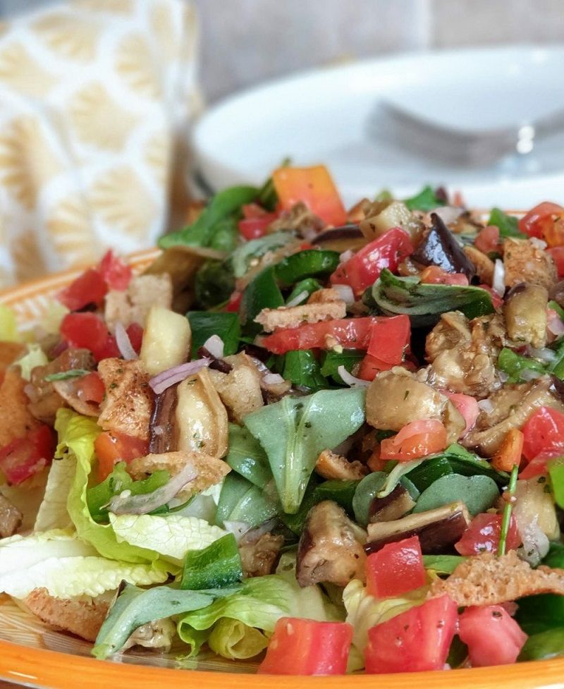 Family Eggplant Fattoush