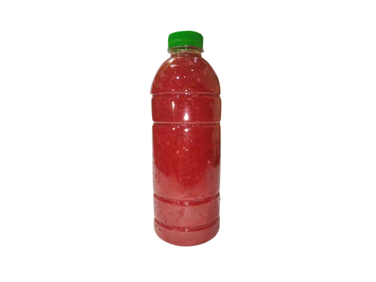 Fresh Strawberry Juice Bottle