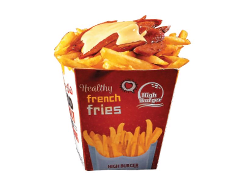 cheesy hot dog fries