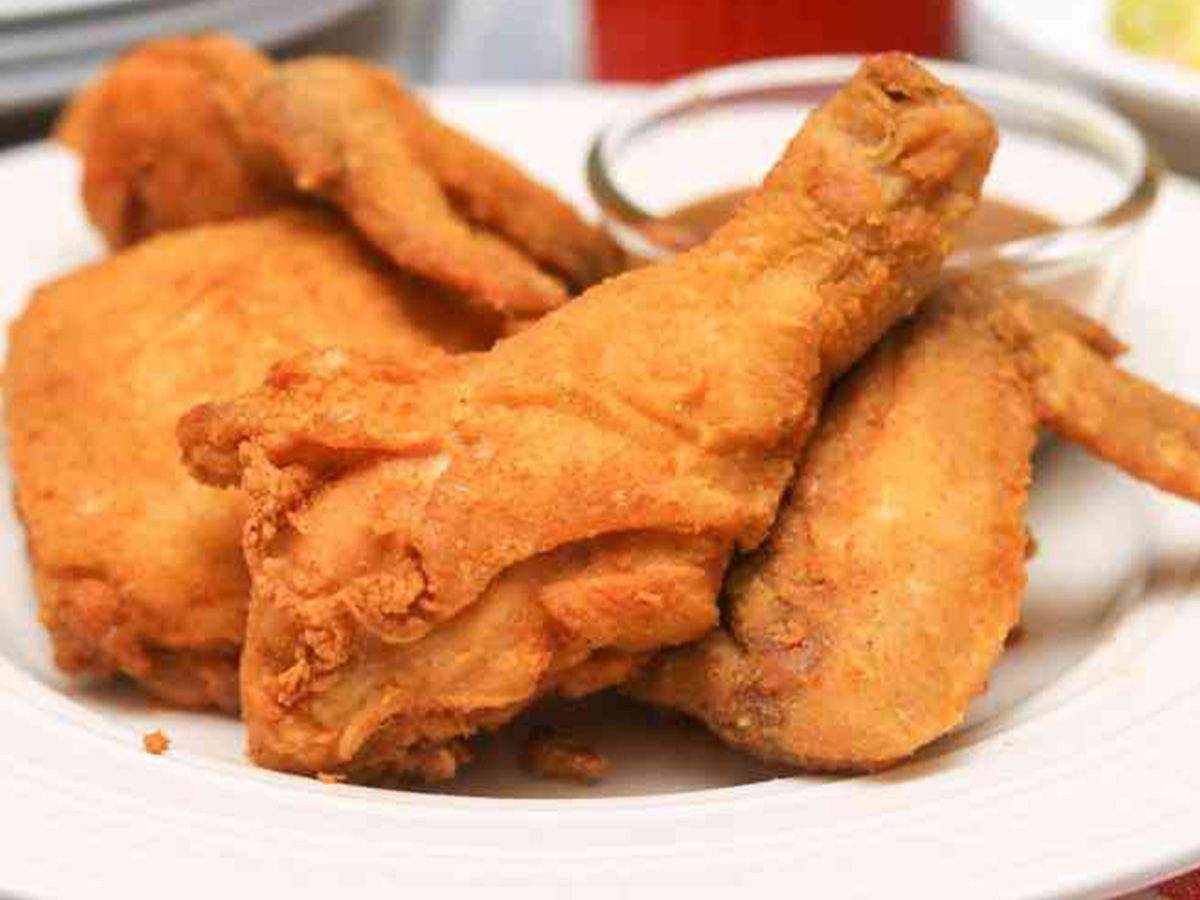 Whole broasted chicken