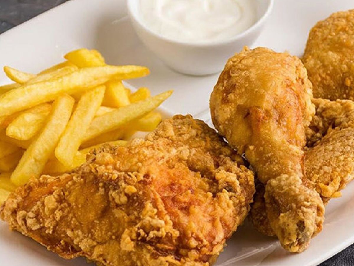 quarter broasted chicken thigh