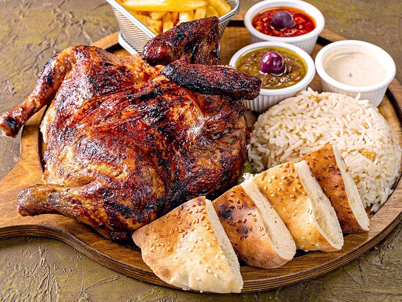 Whole Charcoal Grilled Chicken