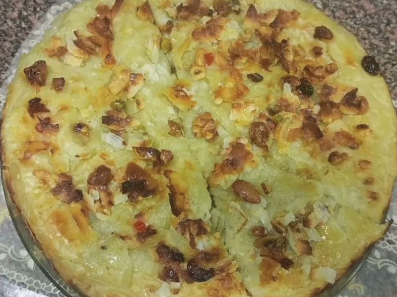 Basbousa and konafa pie