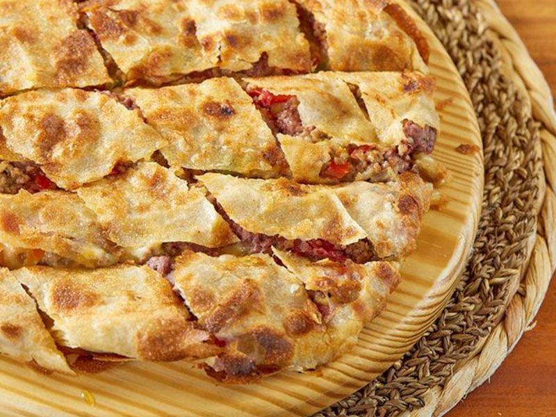 Pastrami With Kiri Cheese Pie
