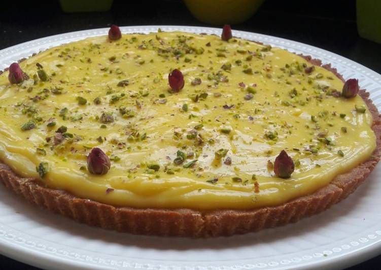 Custard and Basbousa Pie