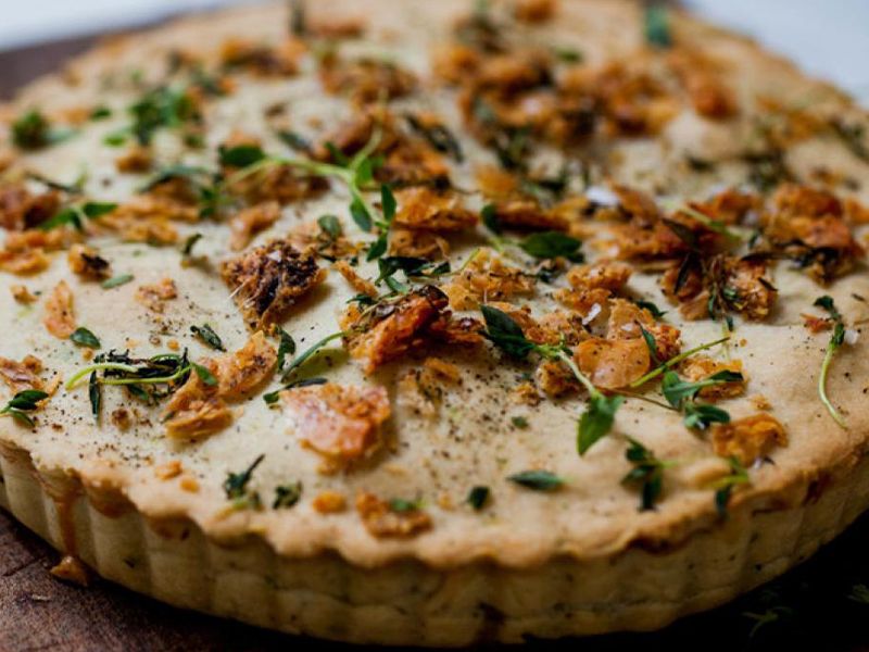 Mushroom Oriental Pizza