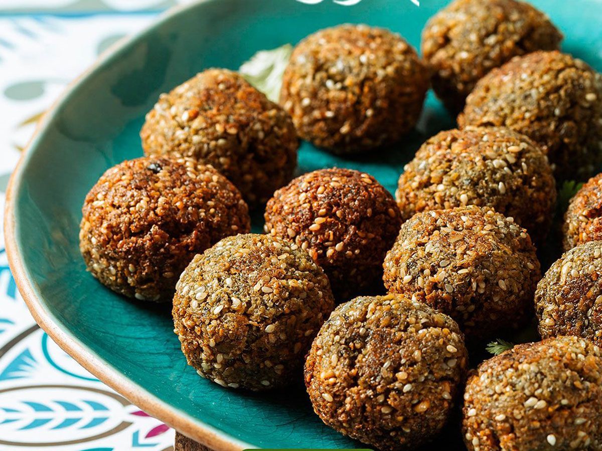 large Syrian falafel piece