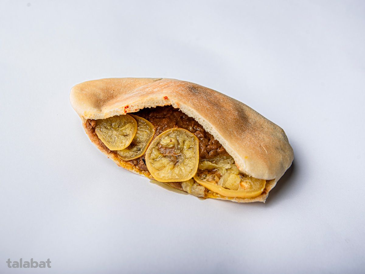 Foul Sandwich with Pickled Lemon
