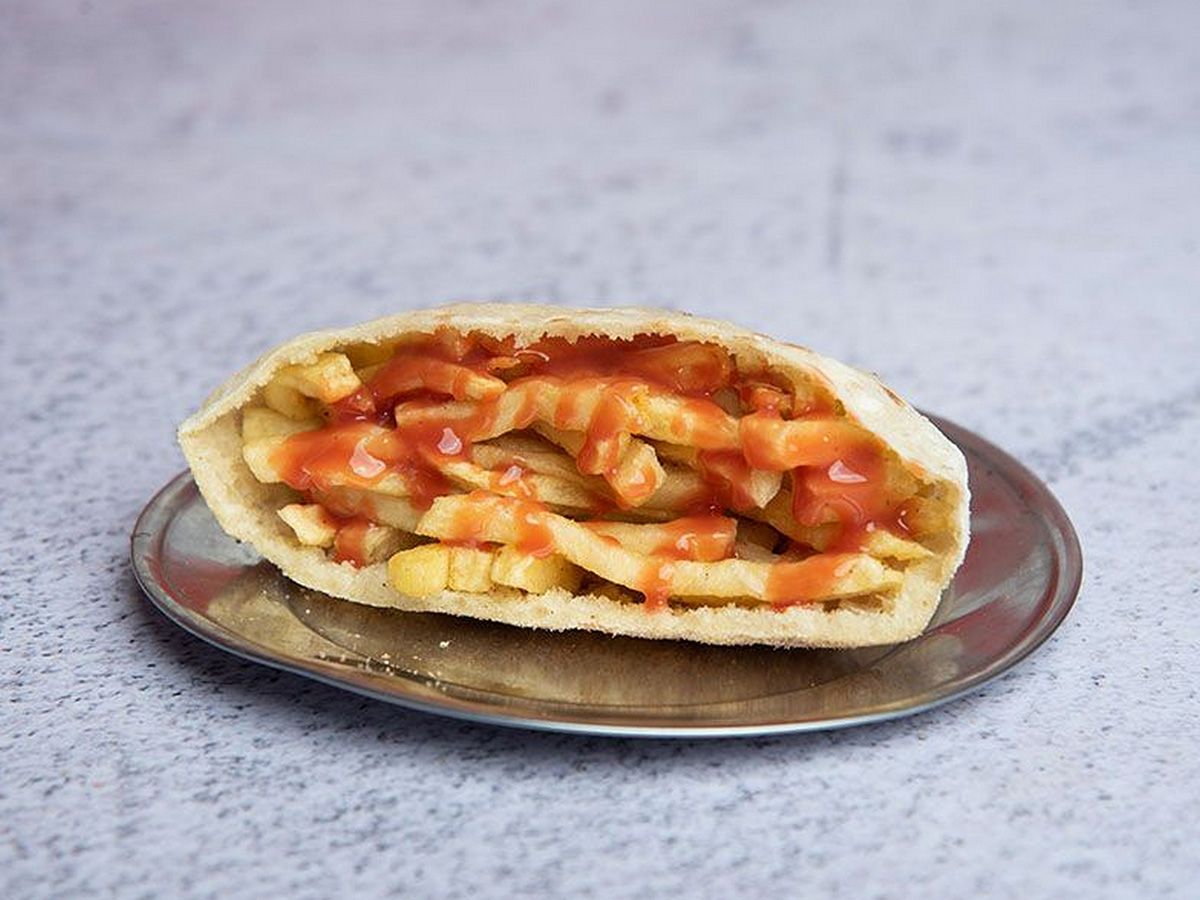 Ketchup Potatoes Sandwich