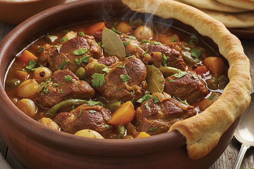 Tajine Veal Cubes with Mutton