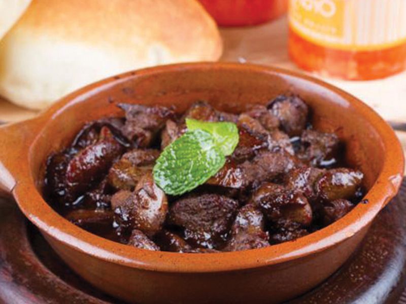 Chicken Liver With Pomegranate Molasses