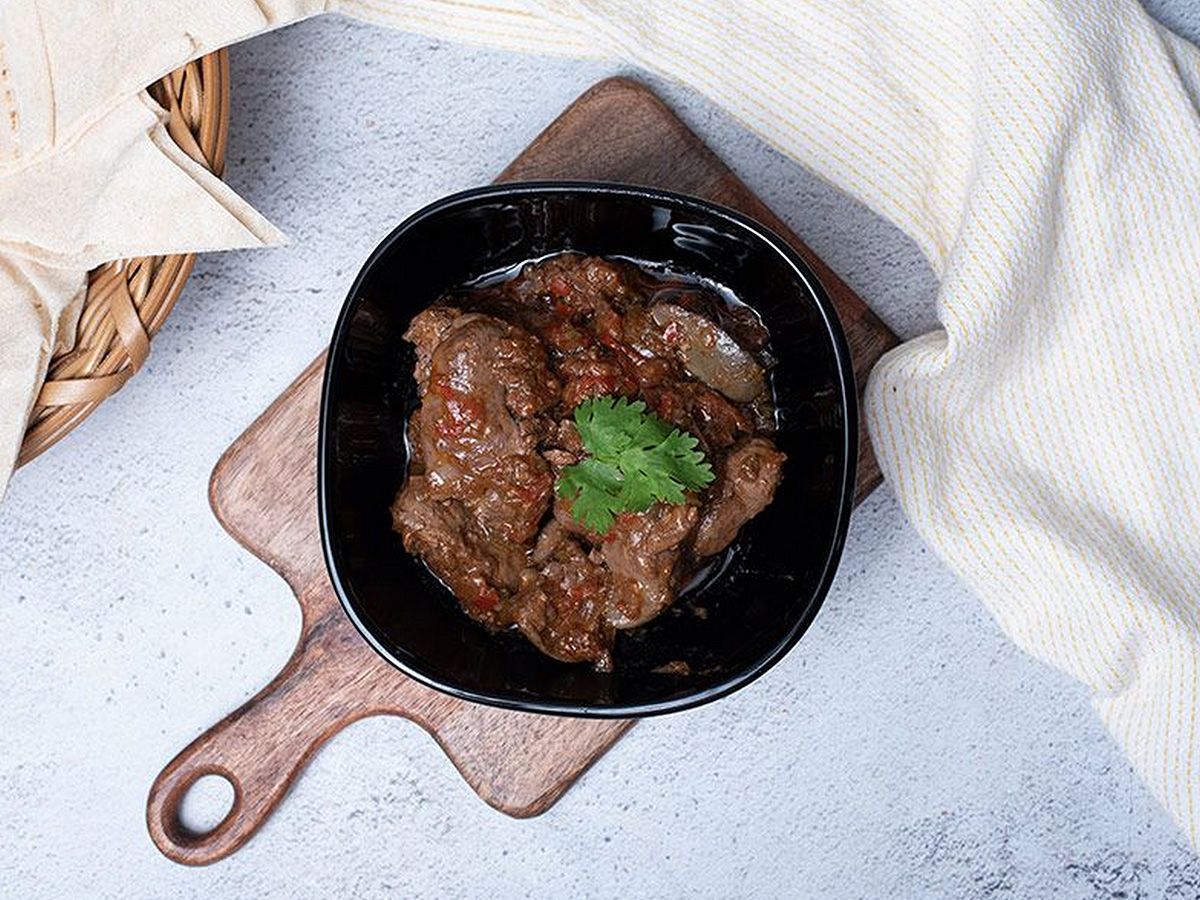 Chicken liver with pomegranate molasses