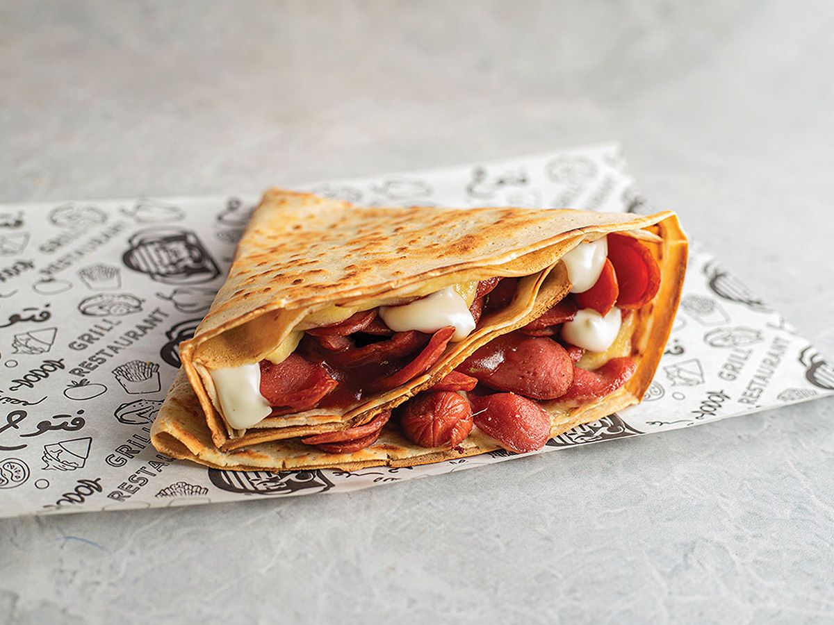 Crunchy On Hot Dog Crepe
