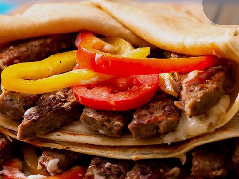 Meat Burger Crepe