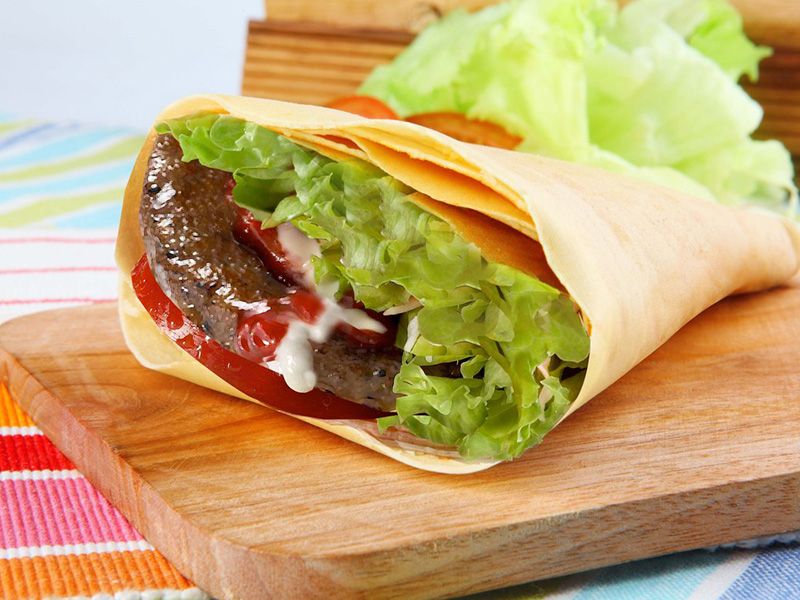Meat Burger Crepe