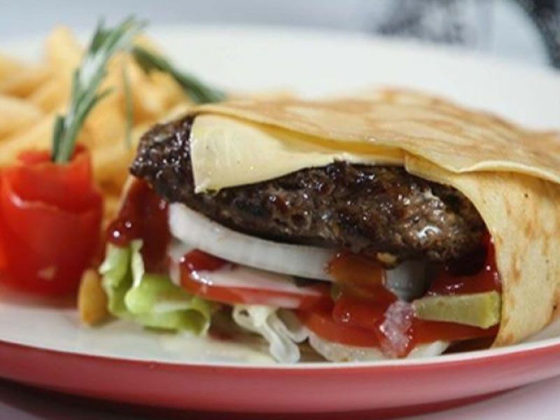 Beef Burger Crepe