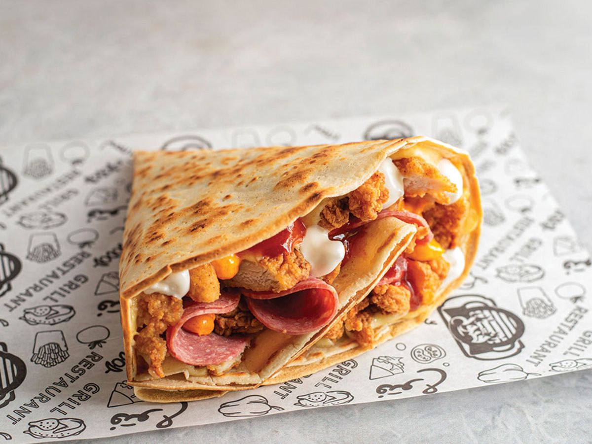Chicken BBQ crepe