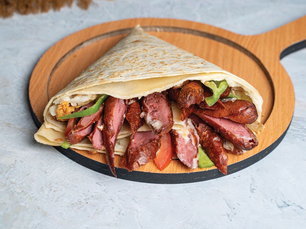 Sausage crepe
