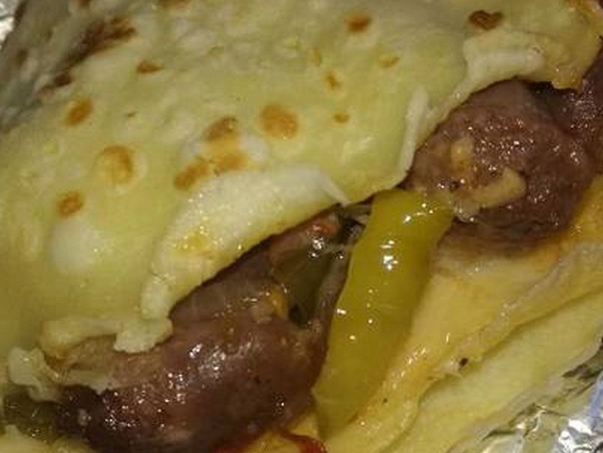 Sausage crepe