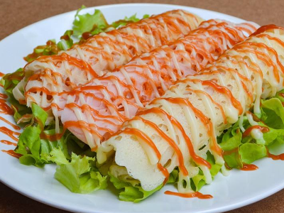 Alexandrian Sausage Crepe