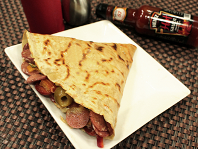 Hot Dog Crepe