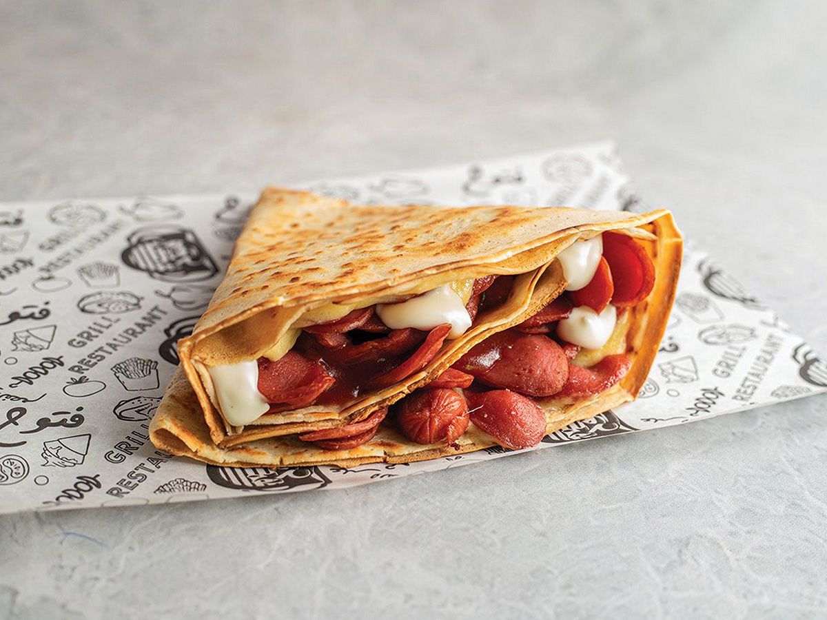 hot dog crepe