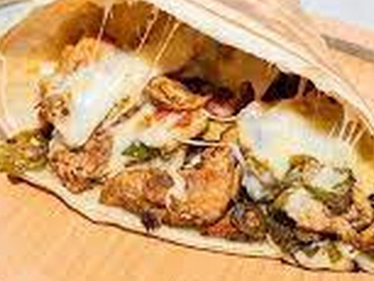 Chicken fajita crepe