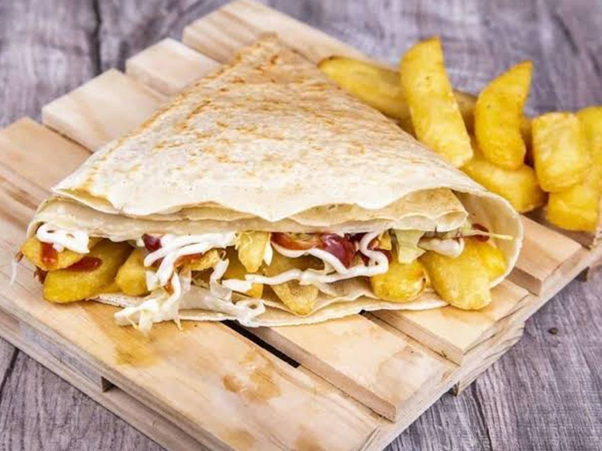Potato Shawarma Crepe