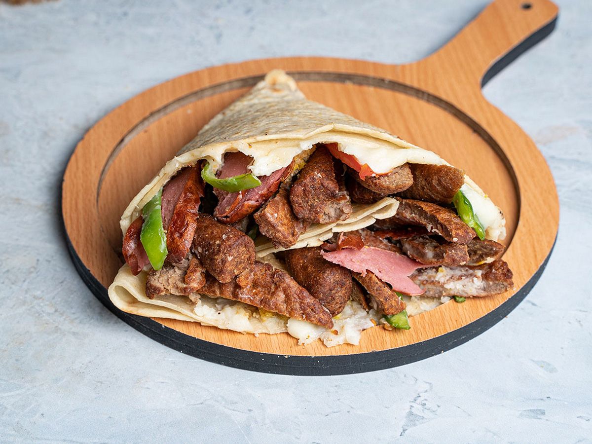 Mix meat crepe