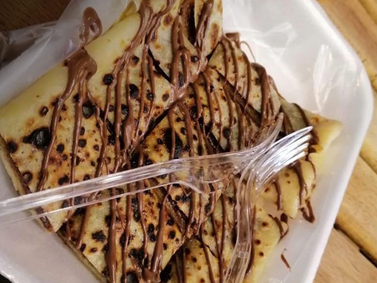 Chocolate crepe