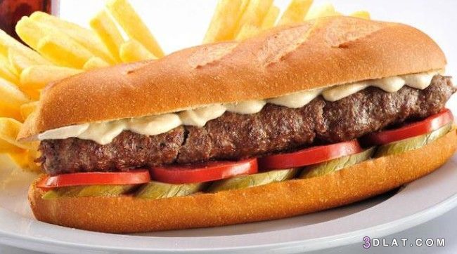 ساندوتش كفتة مشوية