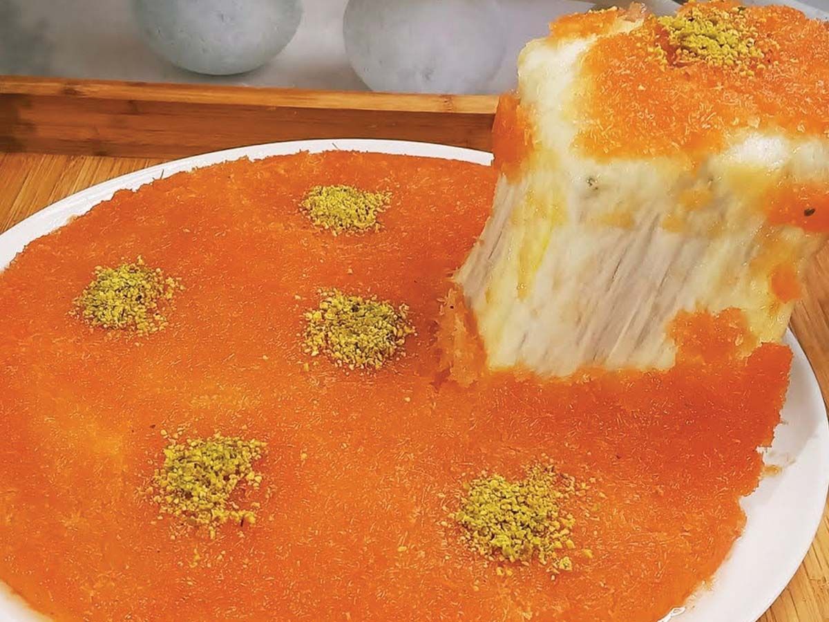 Family Konafa on charcoal With Cheese