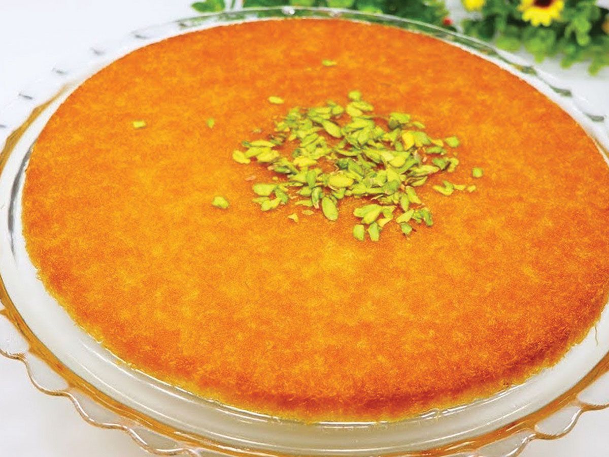 Kunafa with cream