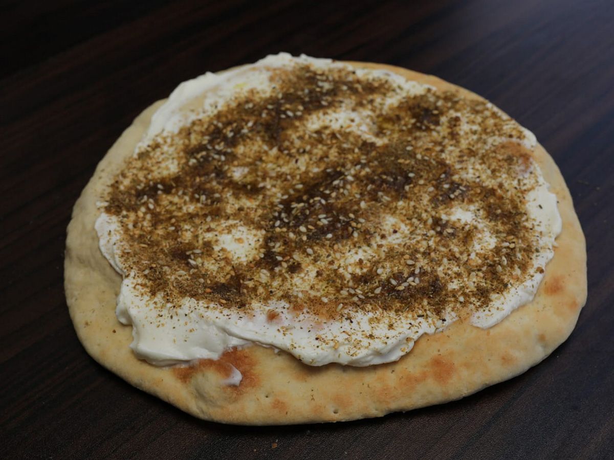 Labneh and Za'atar Man'ousheh