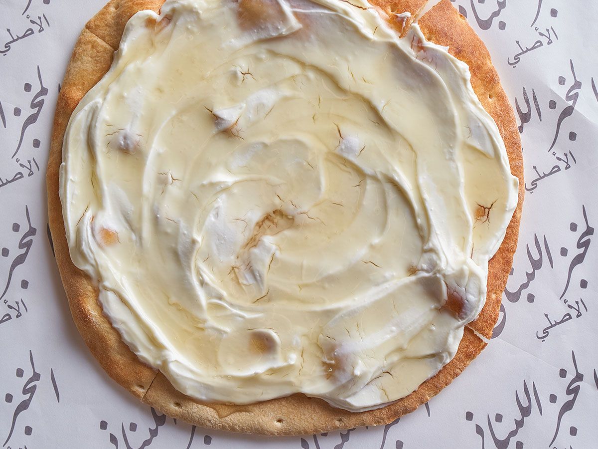 Manousheh Labneh with Honey