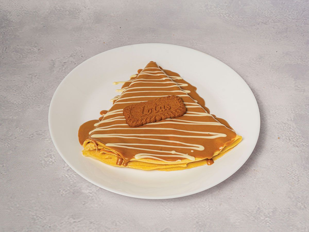 Vegan Chocolate Lotus Crepe