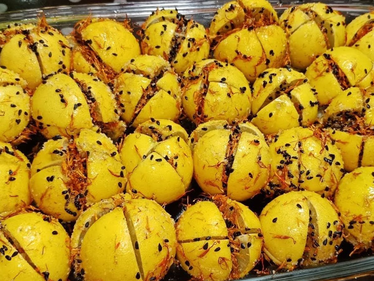 Pickled Lemons with Safflower