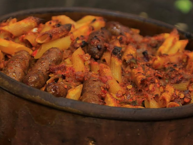 Oriental Sausage Pasta