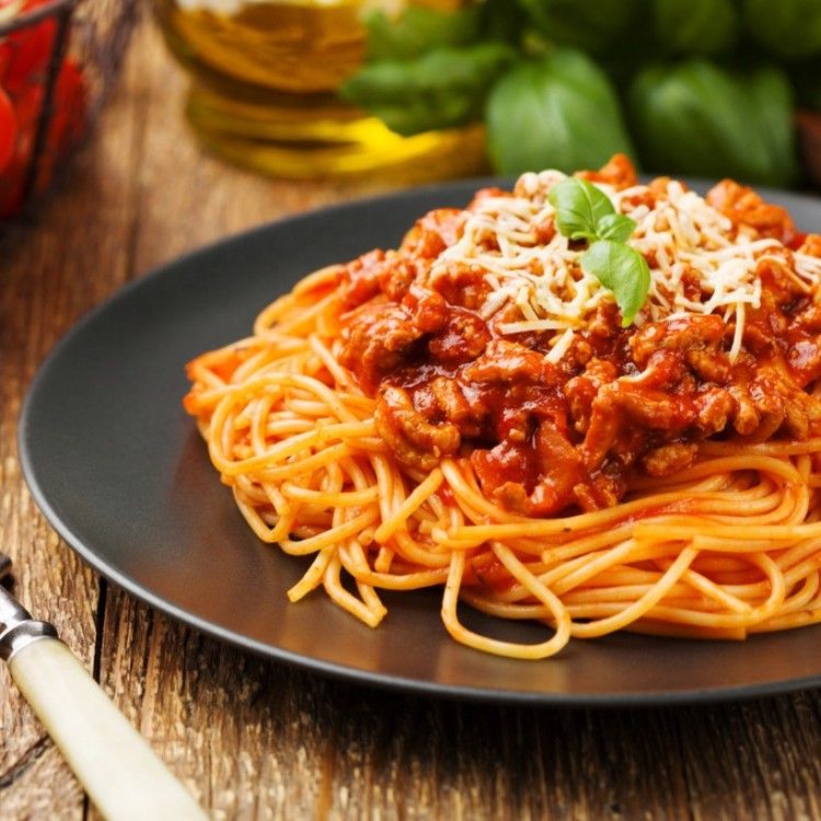Large Pasta With Sausage and Red Sauce Platter