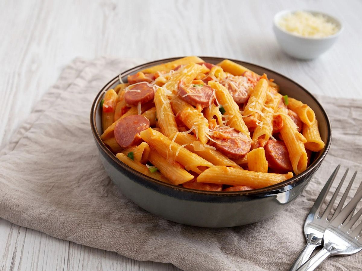 Hot Dog Pasta