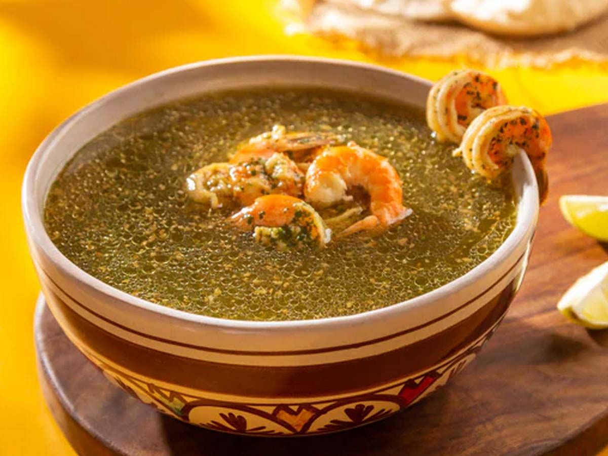 Molokhiya With Shrimp
