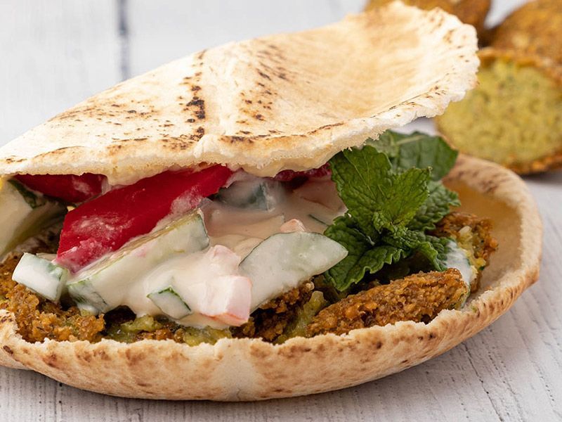 Taamia With Eggplant Sandwich