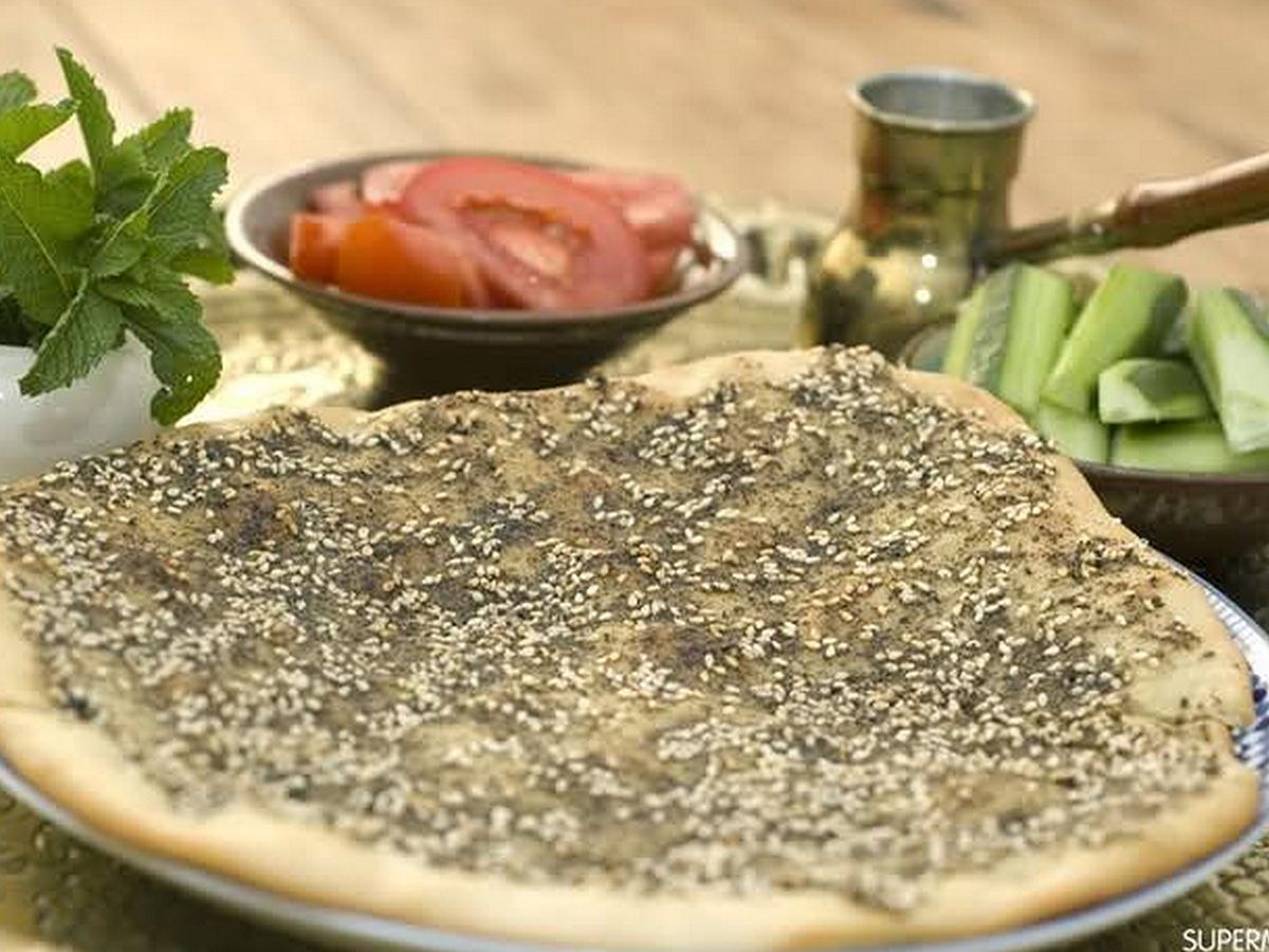 Halloumi Zaatar Manakish