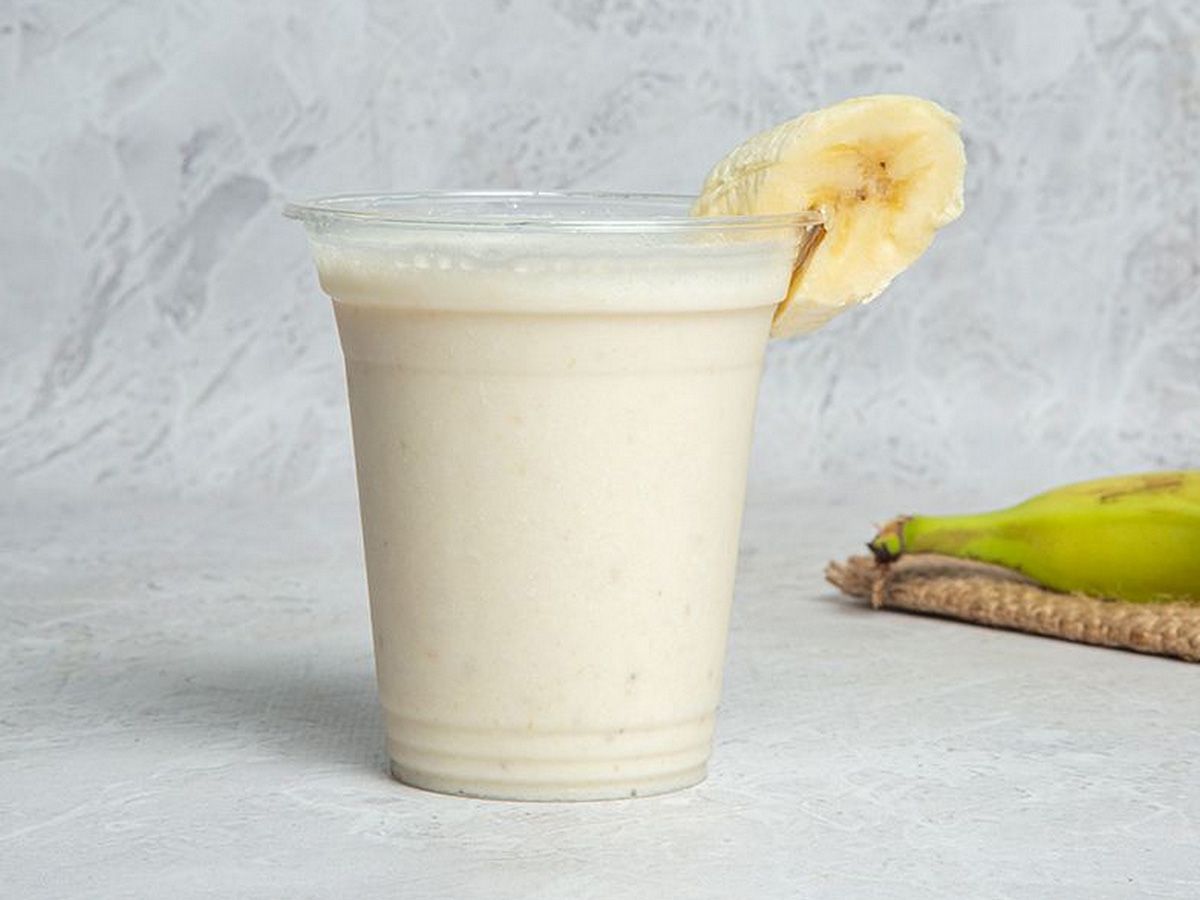 Banana with milk