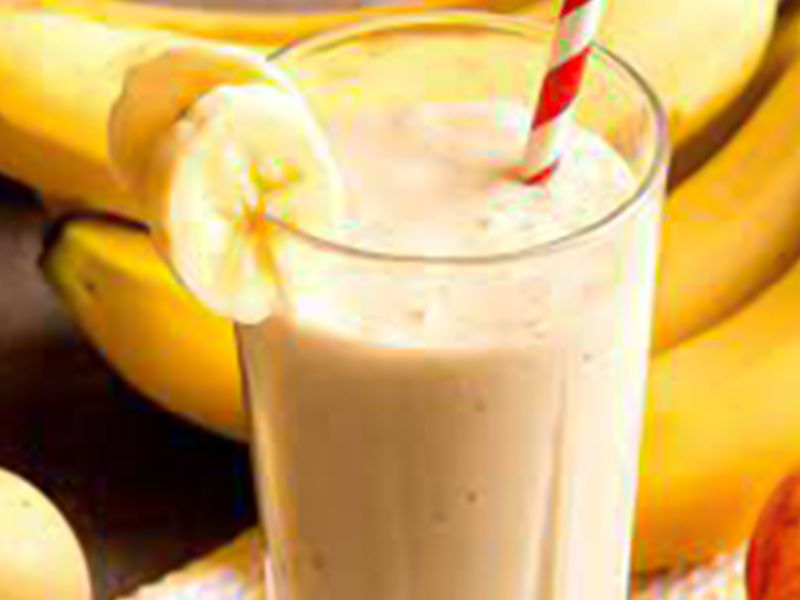 Banana With Milk Juice