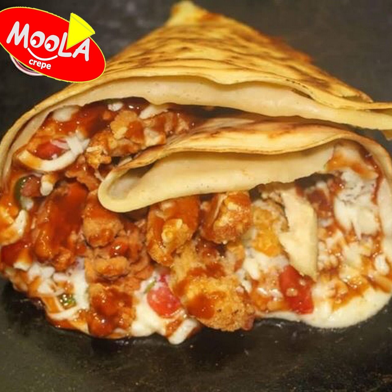 Moola Chicken Crepe